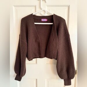 Edikted Brown Women's Cardigan Sweater